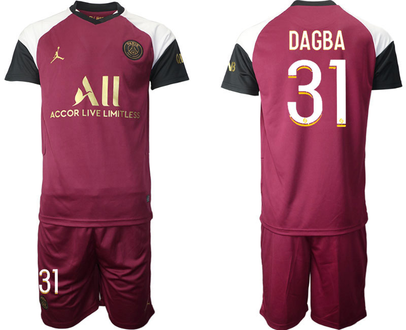 Men 2021 Paris Saint Germain away 31 soccer jerseys